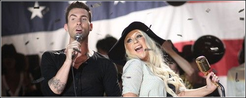 Adam Levine e Christina Aguilera